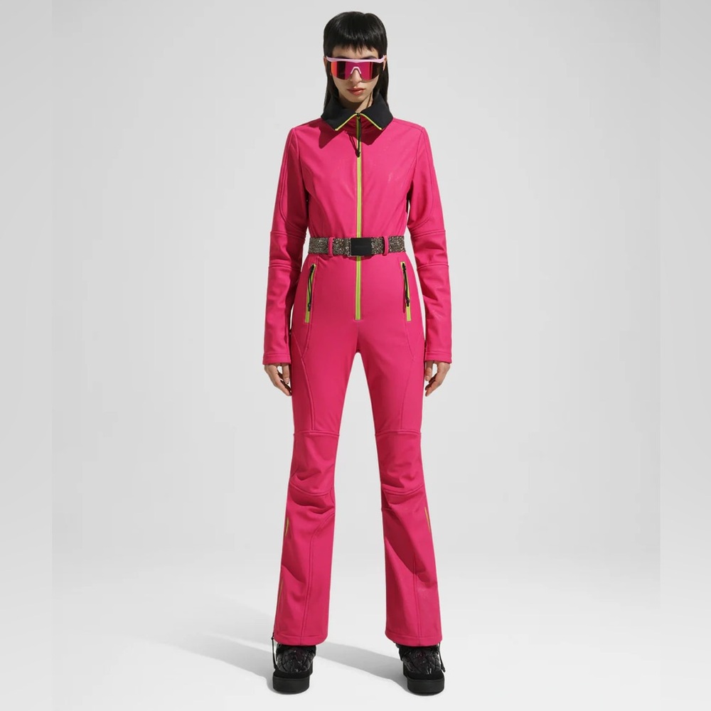 KHRISJOY SKI Catsuit Glitter Bubblegum Sz M 01 Jumpsuit Cordova Perfect Moment